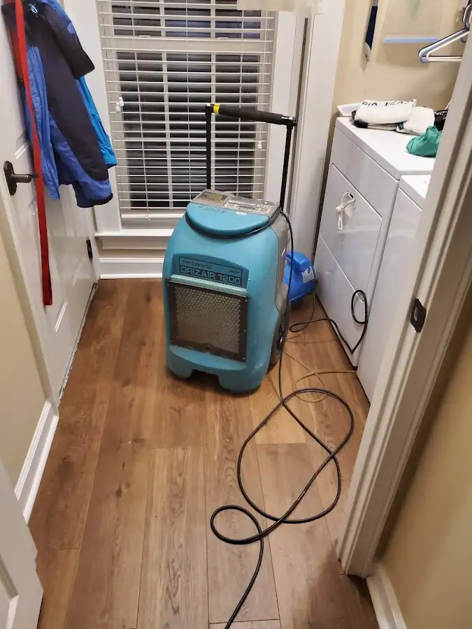Commercial dehumidifier deployed for Flood Damage Cleanup in Wilna