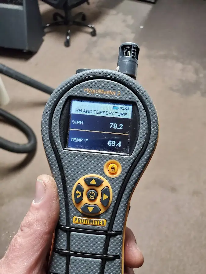 Moisture meter humidity assessment for Fire & Smoke Damage Restoration in Wilna